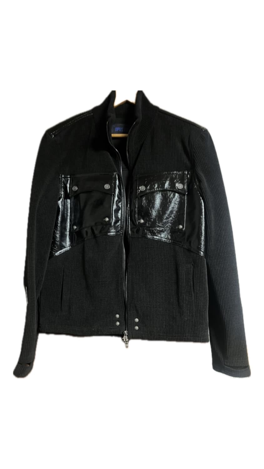 오퍼스 0012 레더니트자켓 상품이미지4