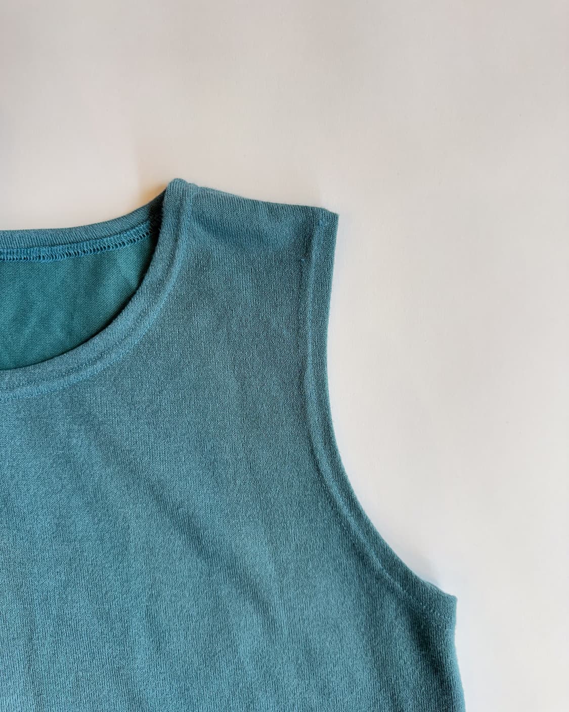 Teal Textured Sleeveless 상품이미지3