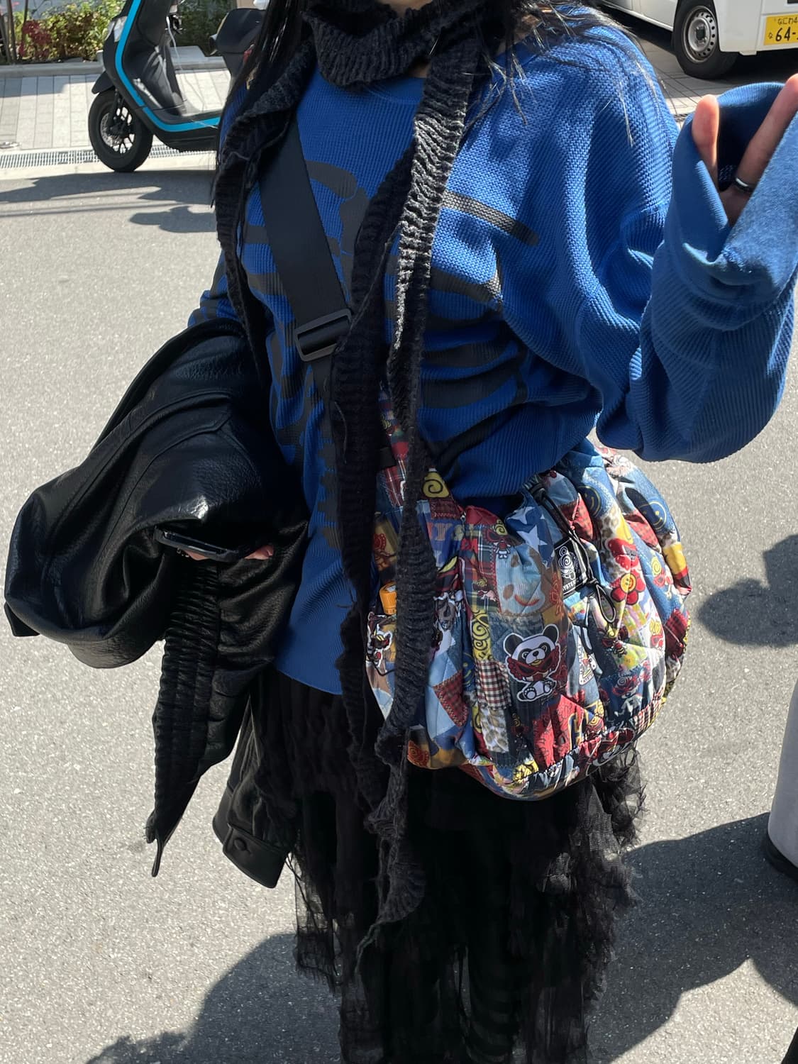 히스테릭 미니 패치워크 패턴 크로스백 미개봉 상품이미지4