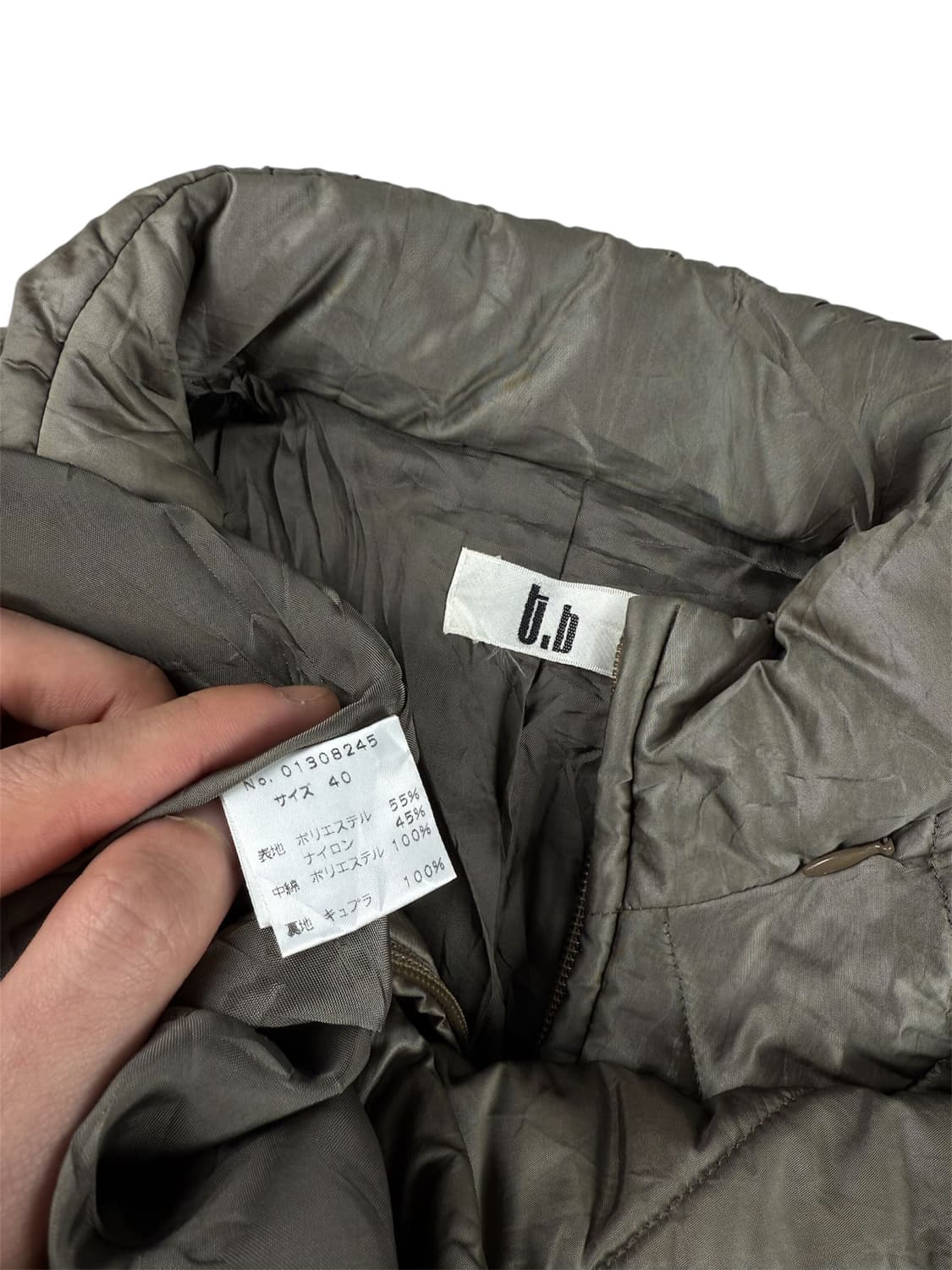 t.b 더블지퍼 퀄팅 경량패딩 상품이미지6