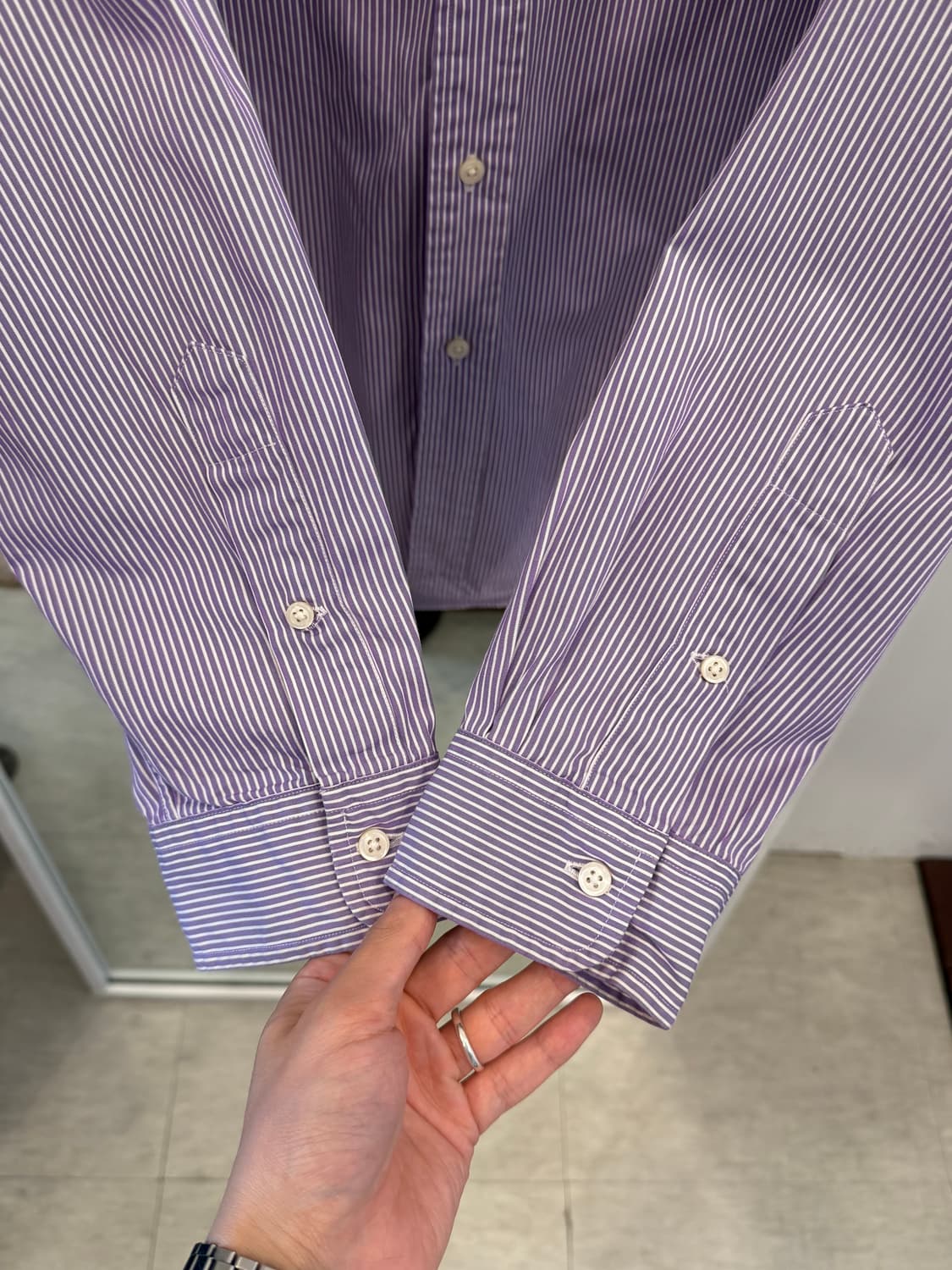 00s Polo RL 폴로 랄프로렌 스트라이프 드레스 셔츠 상품이미지5