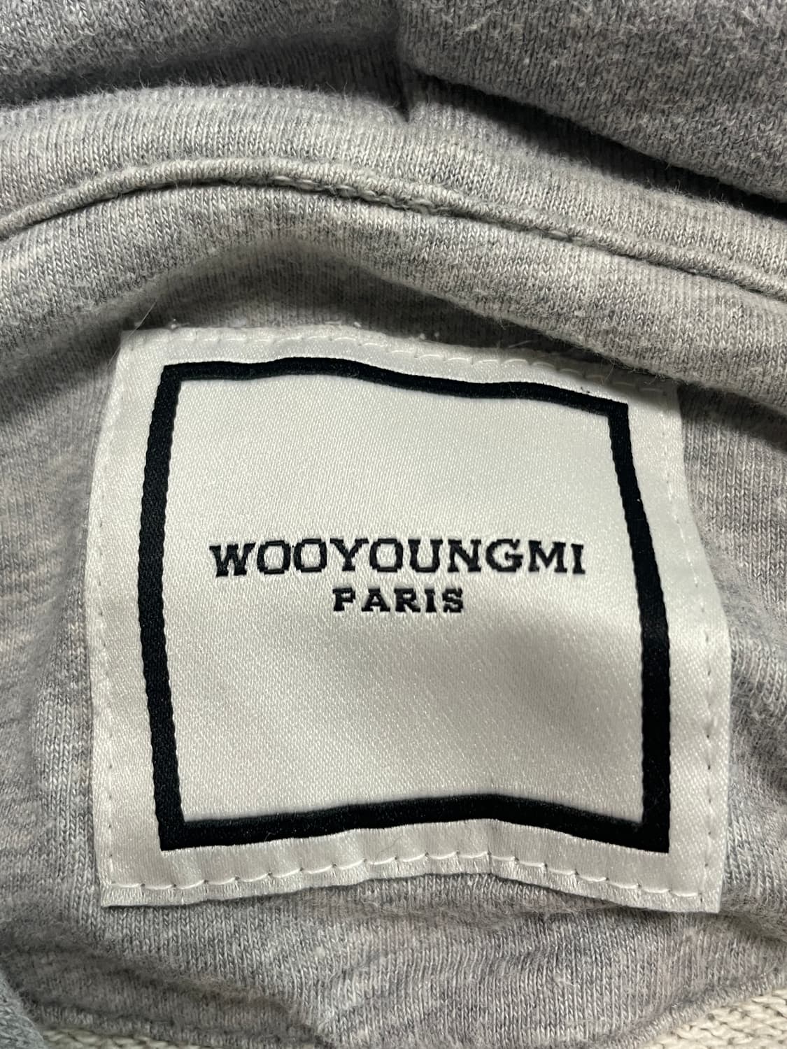 우영미 백로고 후드 그레이 상품이미지7