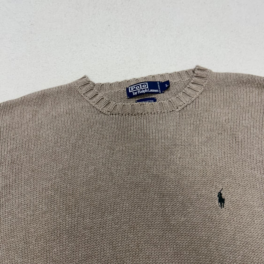 Polo Ralph Lauren beige knit ㅣ 상품이미지5