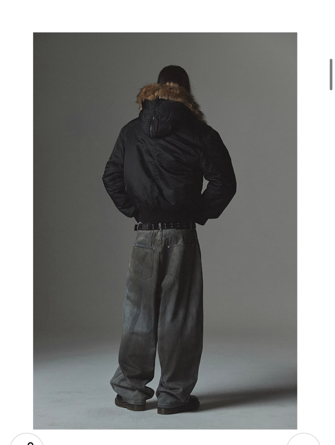 (새상품)(L)낫포너드Fur Hooded N2B Bomber Jacket 상품이미지6