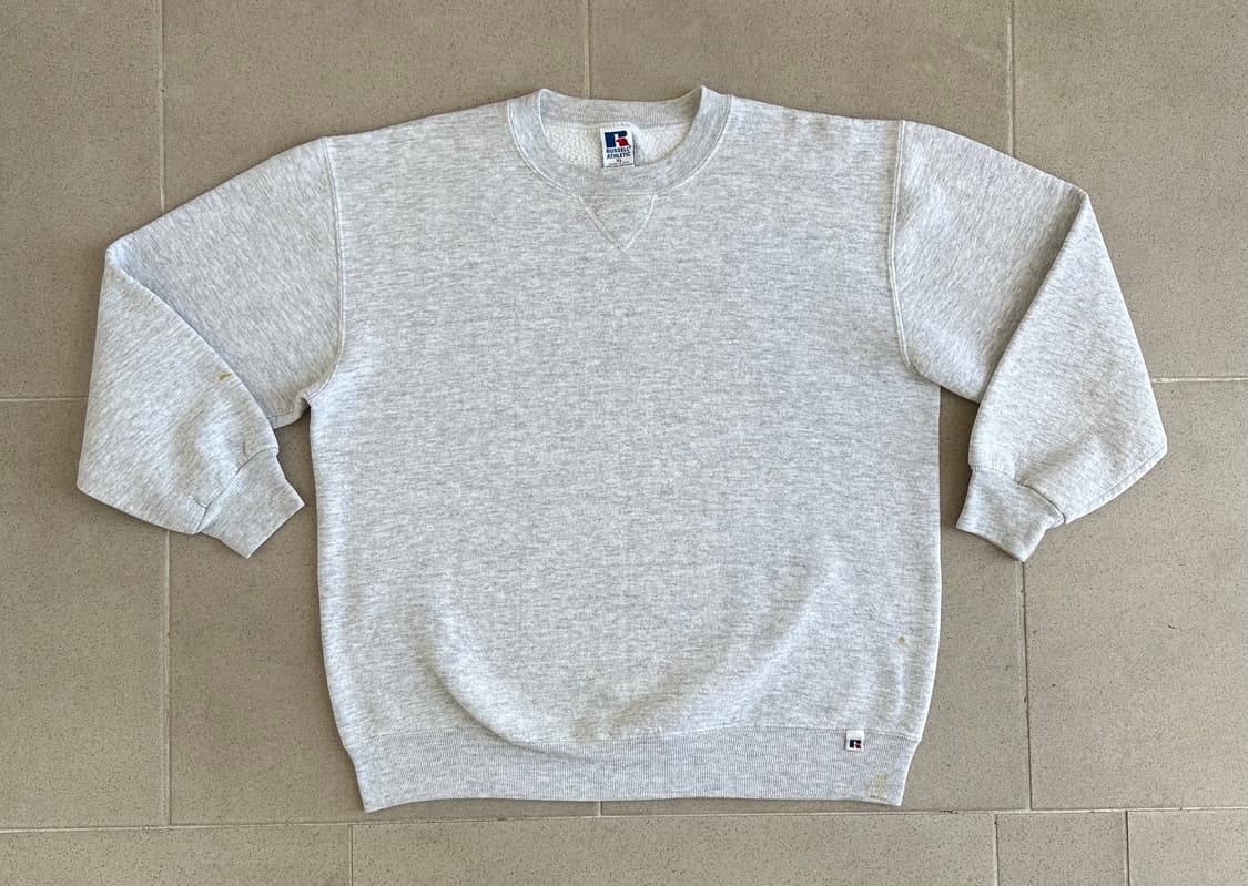 90s 빈티지 러셀 스웻셔츠 그레이 XL USA 상품이미지1