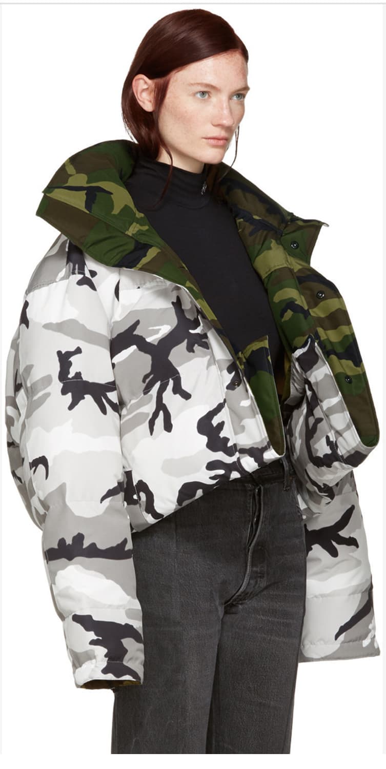 베트멍 x 캐나다구스 신상 카모 맥밀란 리버시블 패딩 여성 S사이즈 상품이미지3