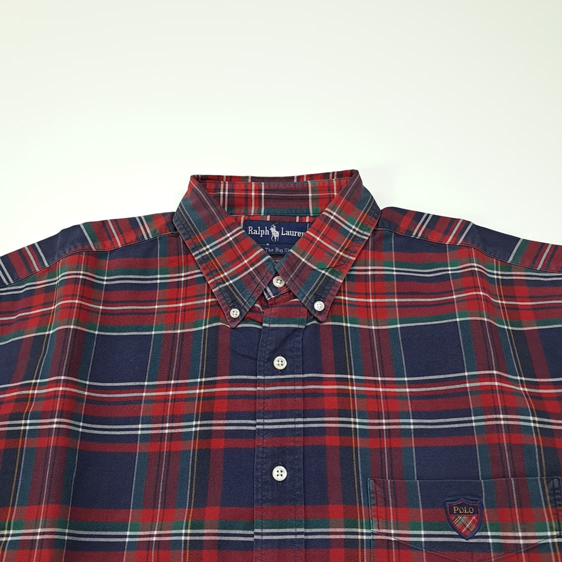 CL365 L 폴로 90s 코튼 빅셔츠 타탄체크 멀티 셔츠 남방 상품이미지2