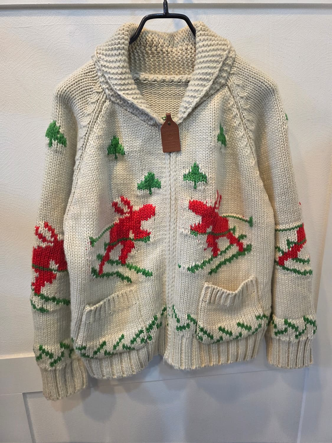 코위찬스타일 패턴 니트 가디건 상품이미지2