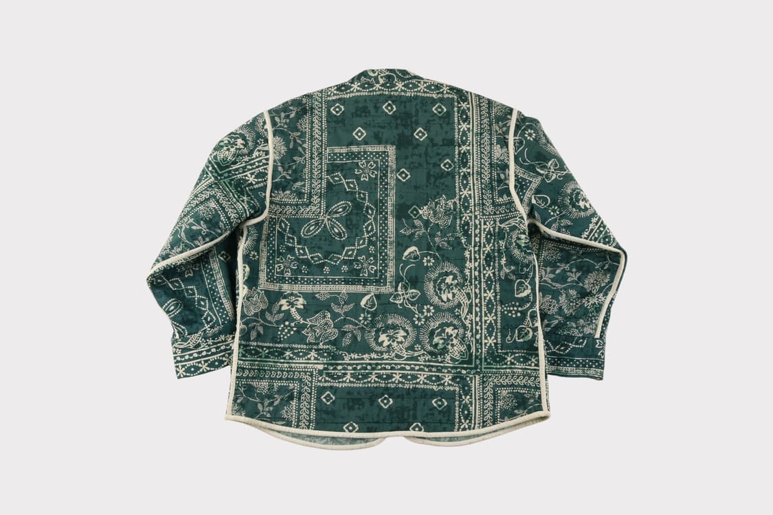 [M] 자라 퀼팅 페이즐리 반다나 자켓 상품이미지4