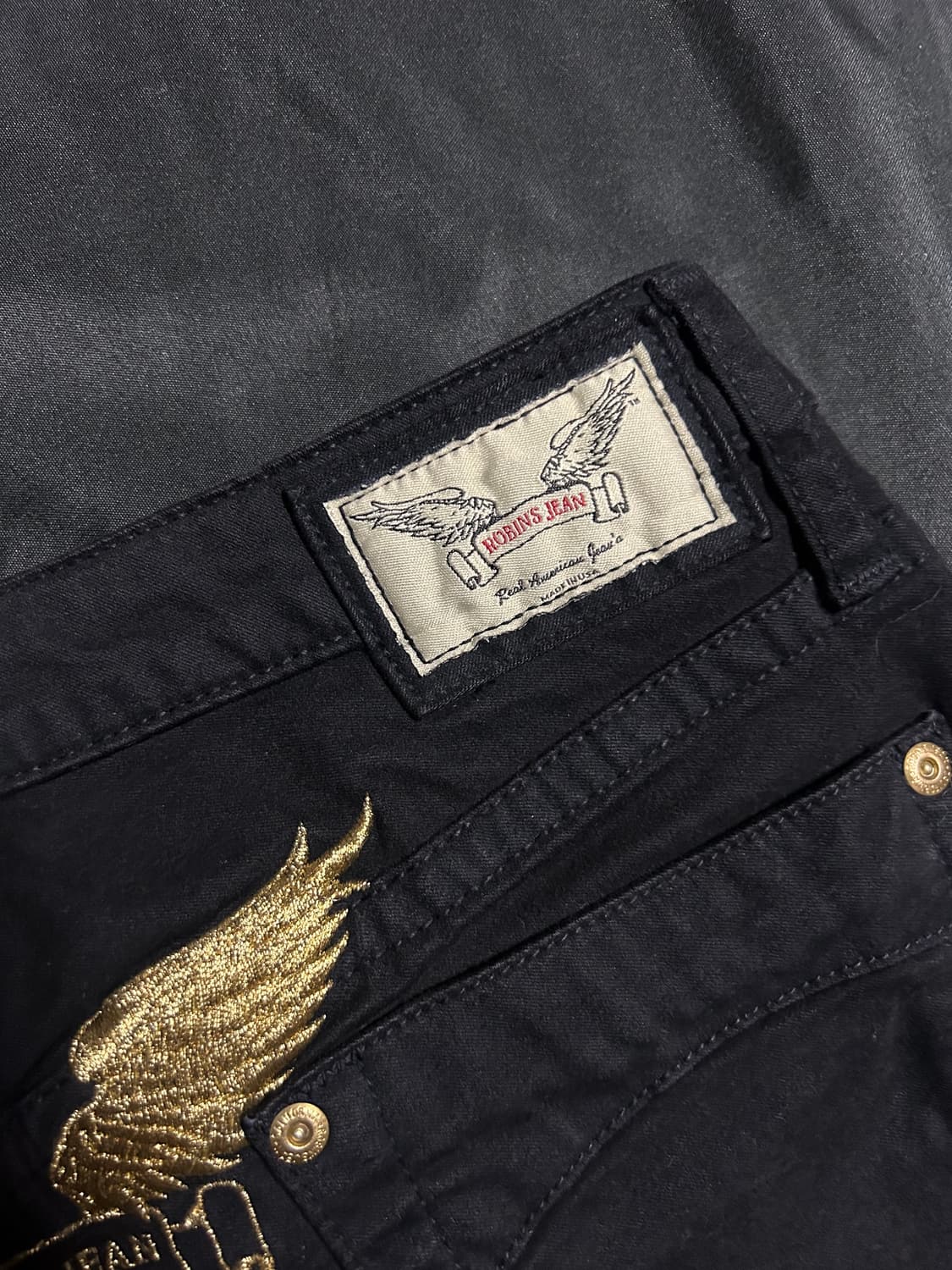Robins jeans gal punk black gold wings  상품이미지5