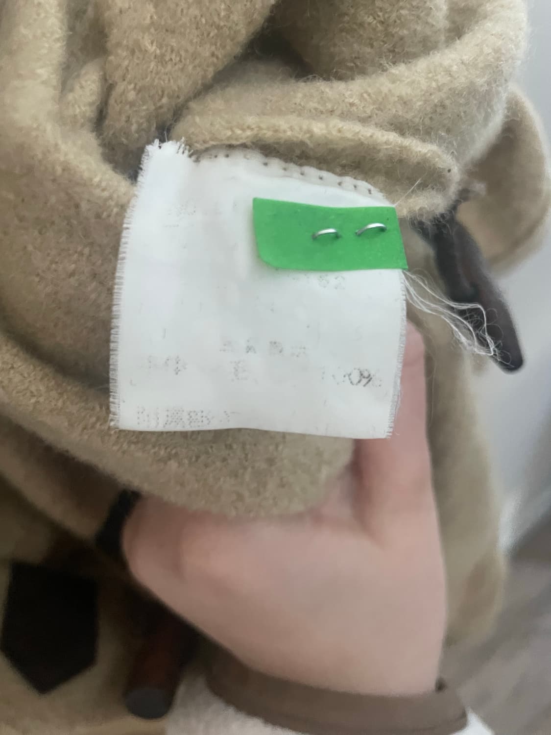 Y2k 일본 빈티지 100%울 떡볶이 더플 코트 상품이미지6