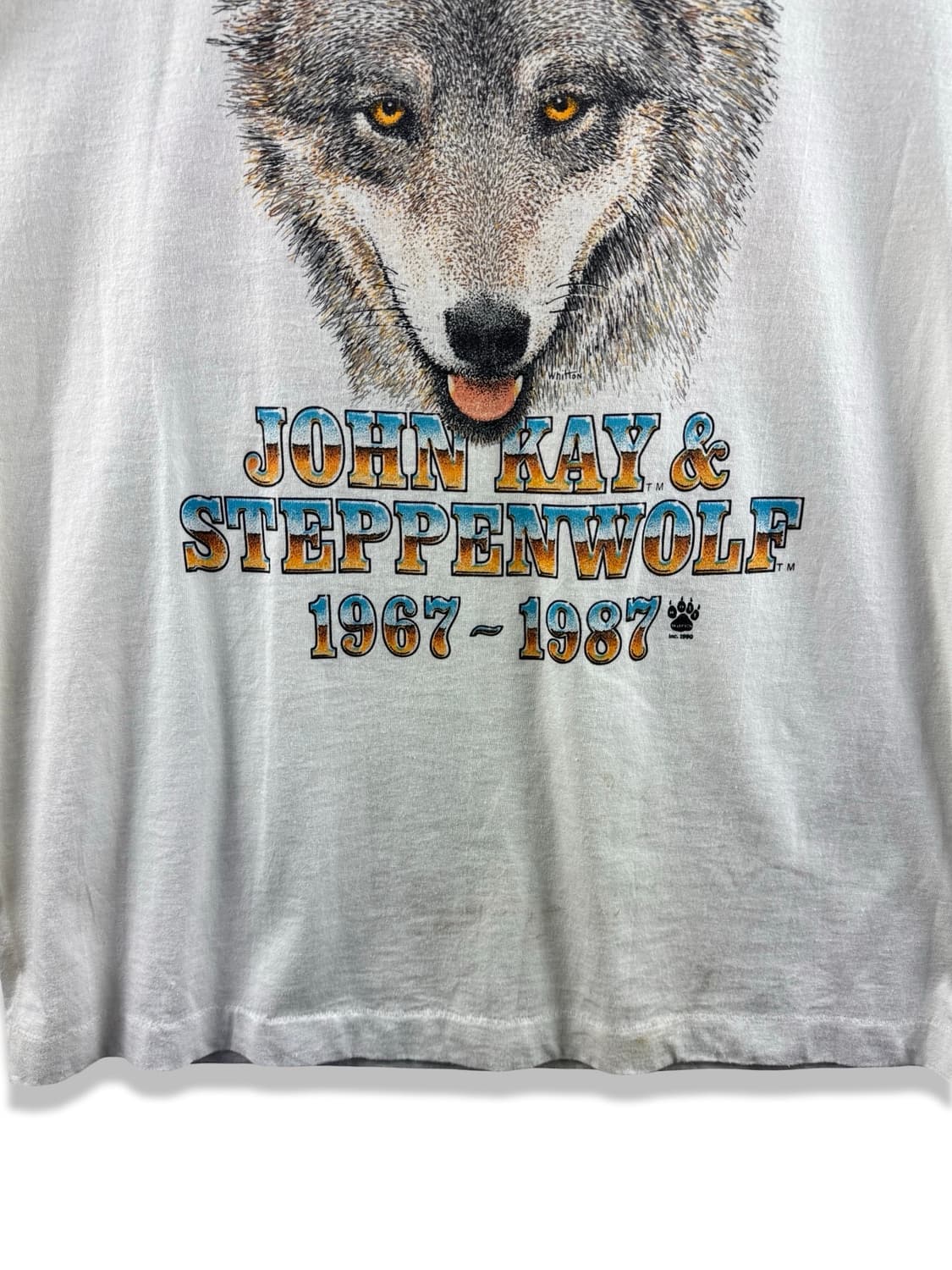 90S 미국제조 본투비와일드 늑대 싱글스티치 티2293 상품이미지4