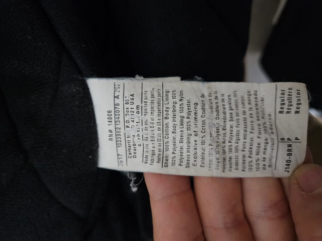 J140 칼하트 덕 액티브 후드 자켓 빈티지 s표기 상품이미지5