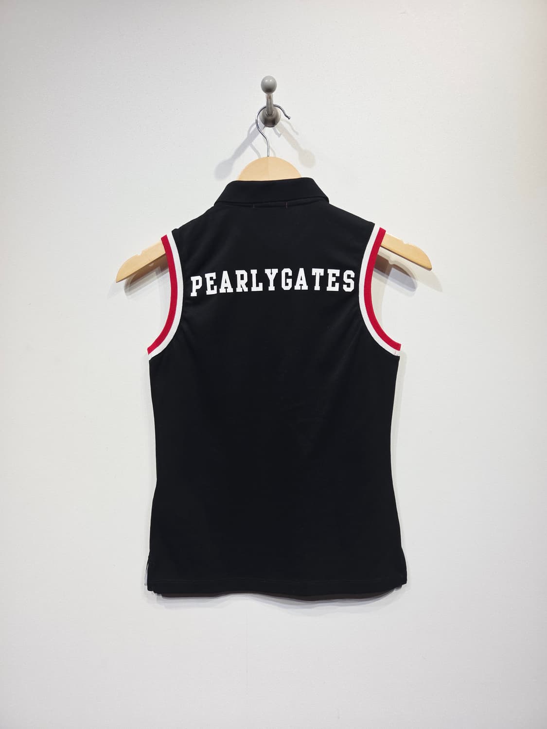 44~55. 파리게이츠 자수 포인트 민소매 카라 골프 티셔츠 상품이미지5