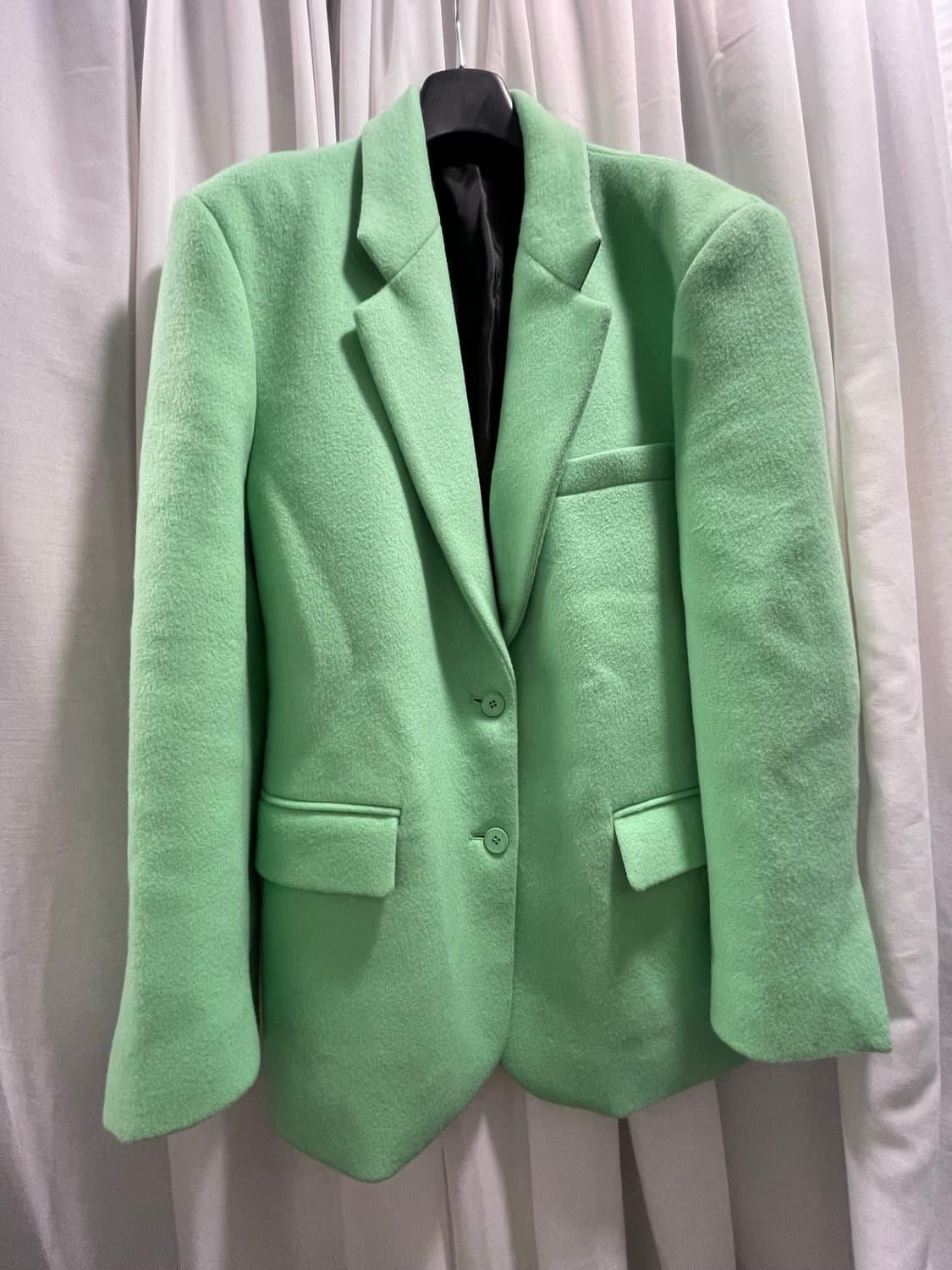 렉토/ 울 오버사이즈 코트 민트/ L 상품이미지4