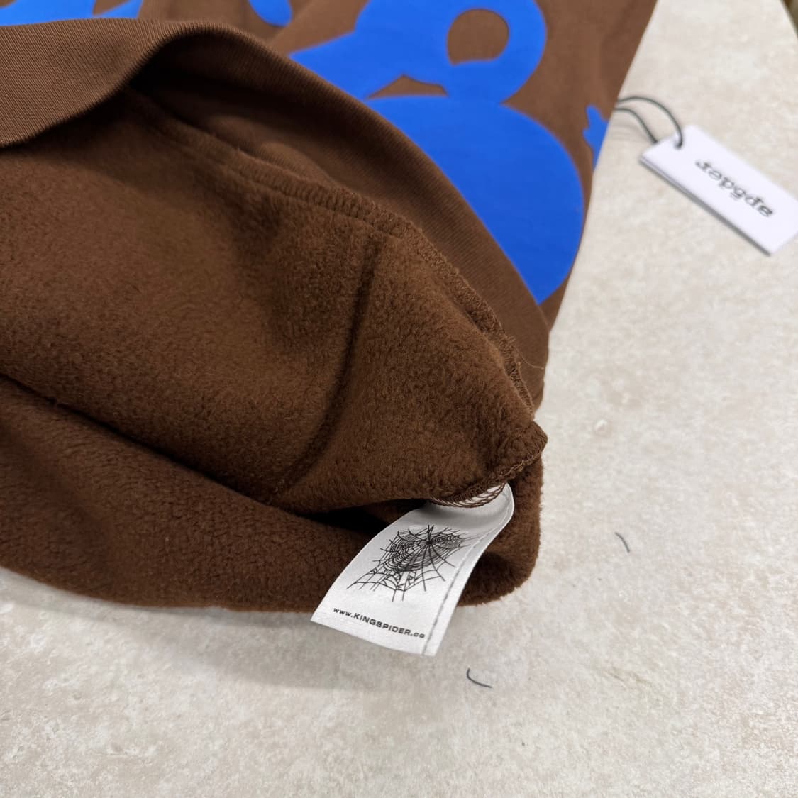 Sp5der 벨루가 브라운 후드 상품이미지4