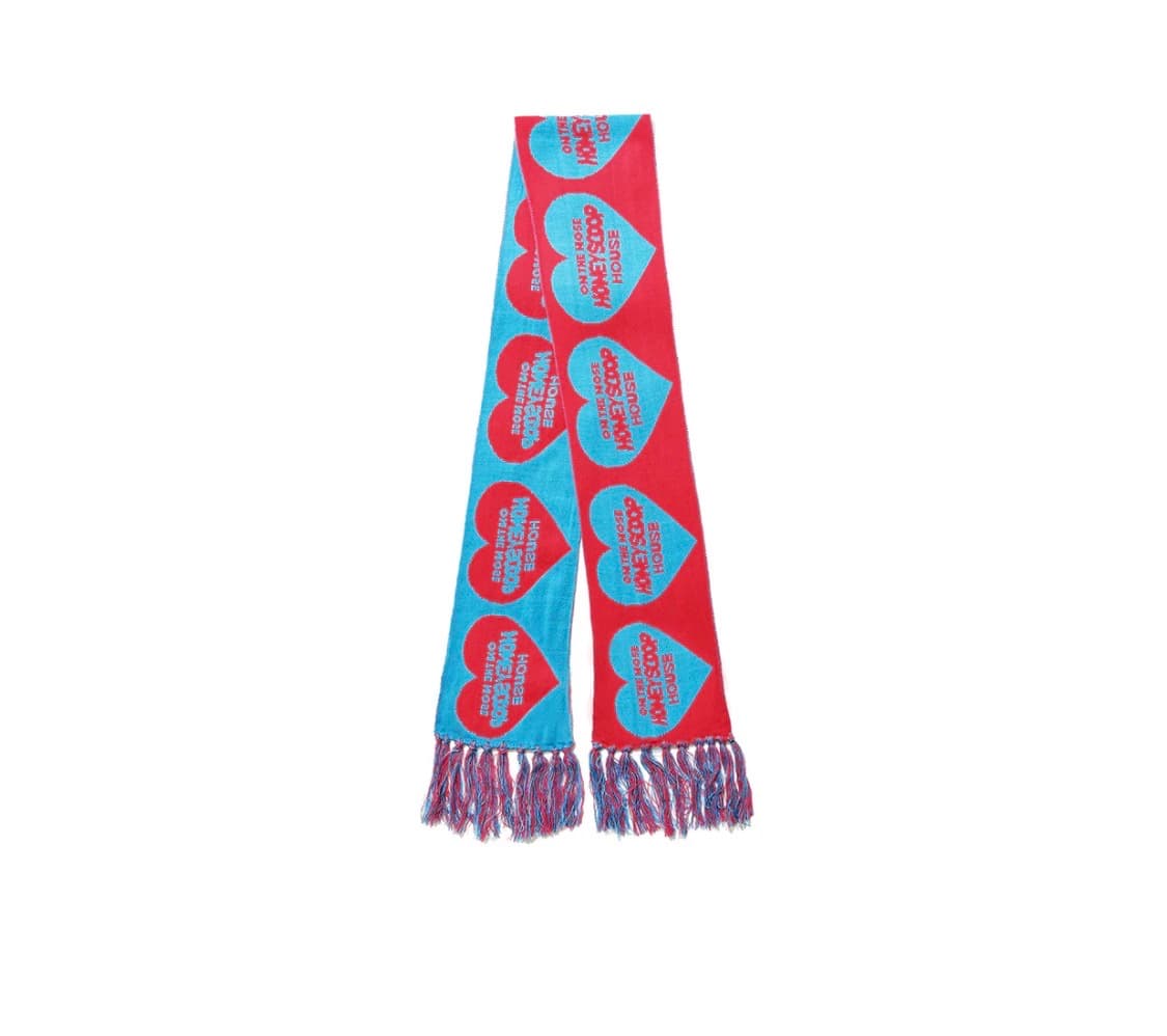 heart logo muffler magenta/blue 상품이미지1