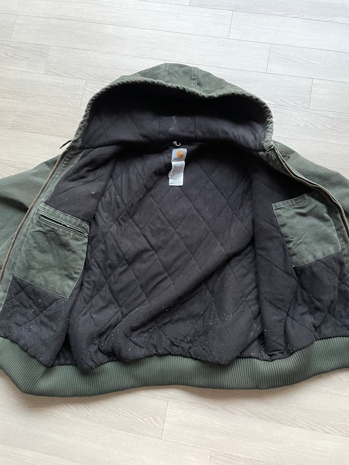 칼하트 j130 mos 모스 액티브 샌드스톤 빈티지 carhartt 상품이미지6