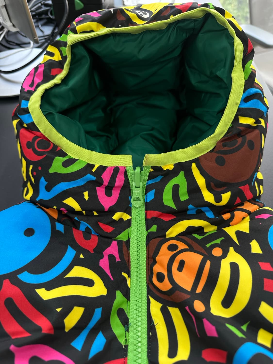 베이프 리버시블 마일로 사파리 패딩베스트 상품이미지10