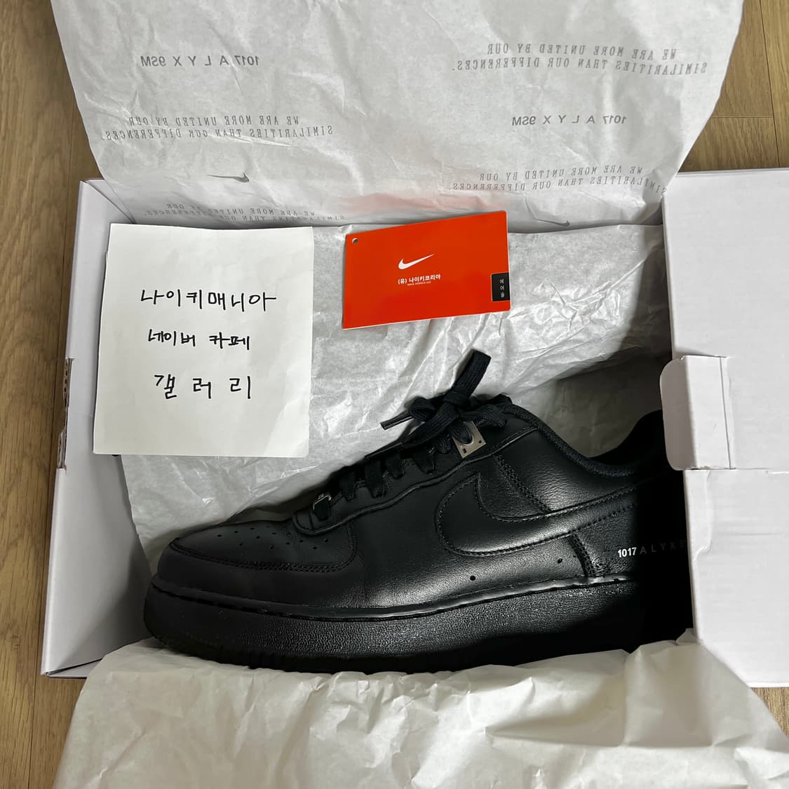 [270] 나이키 × 1017 알릭스 9SM 에어포스 1 로우 SP 블랙 상품이미지10