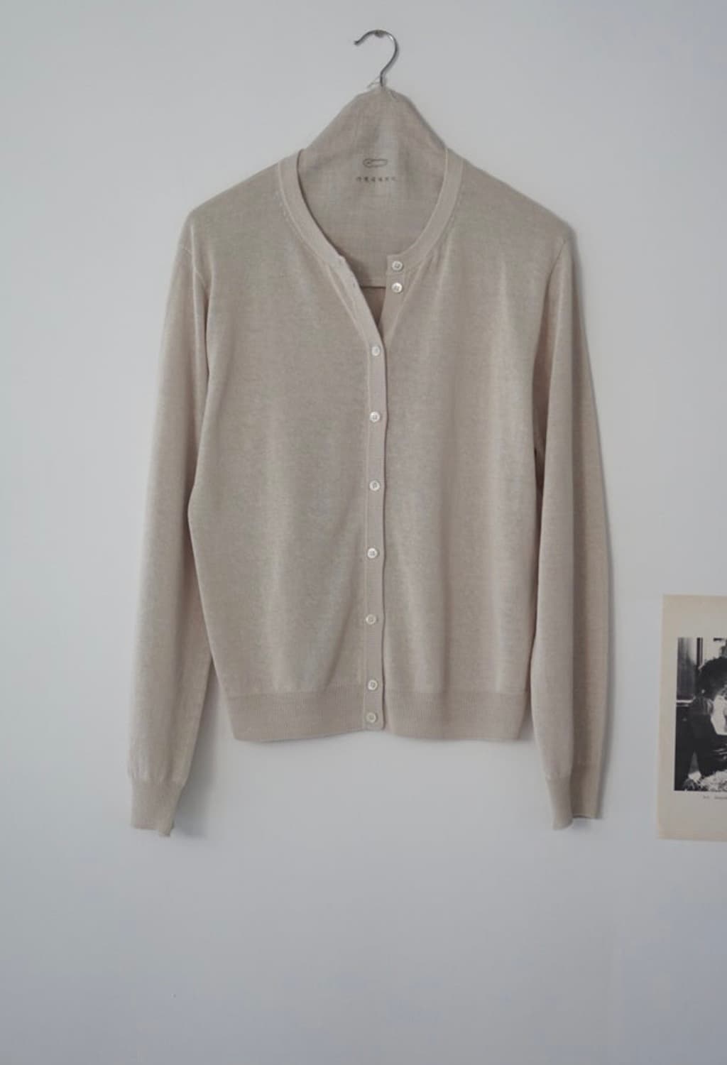 가정식패브릭 린넨 가디건 pale grey 새상품 상품이미지1