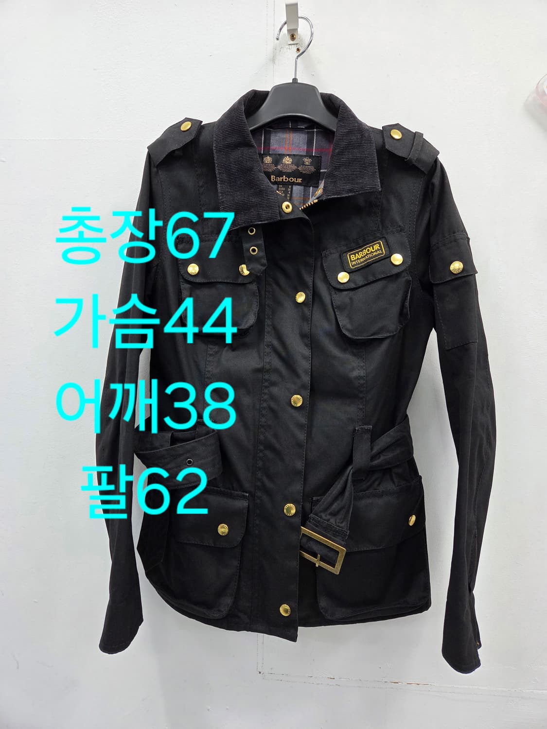 8 바버 인터내셔널 블랙 여성 왁스 자켓 상품이미지2