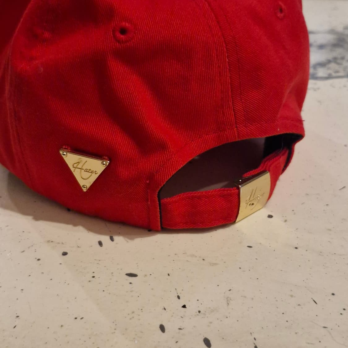 헤이터 골드 마리화나 볼캡 레드 상품이미지2