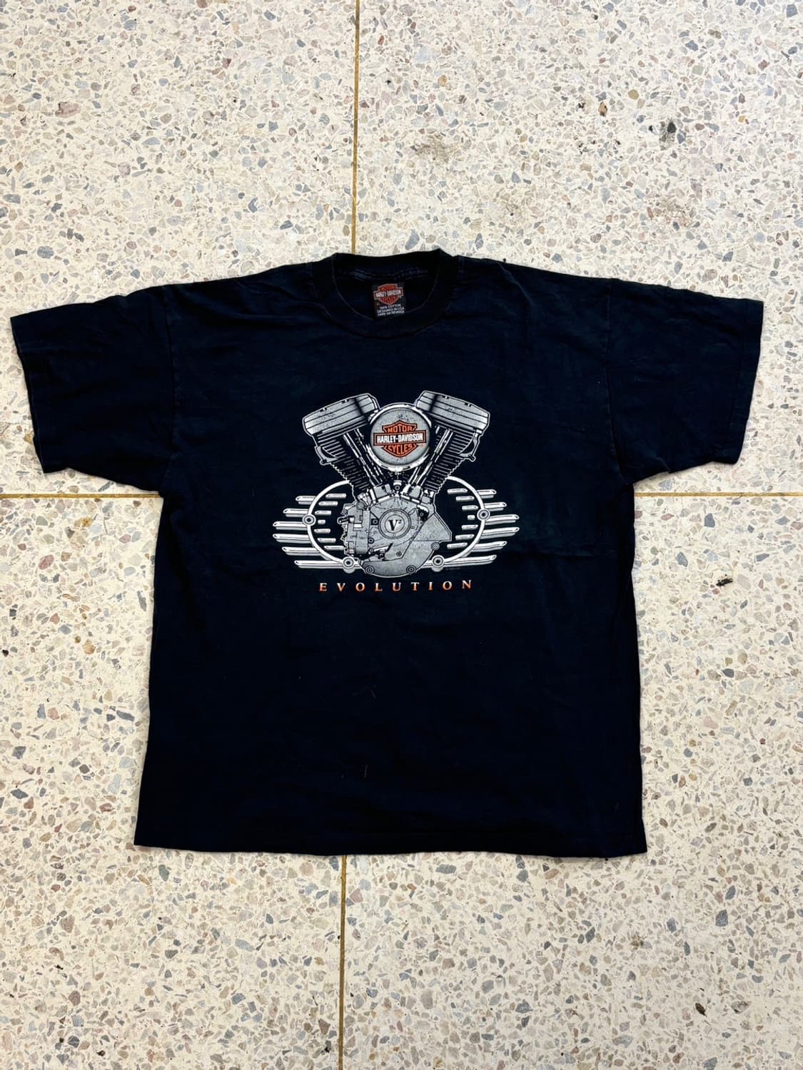 할리데이비슨 프린팅 반팔 블랙 상품이미지3