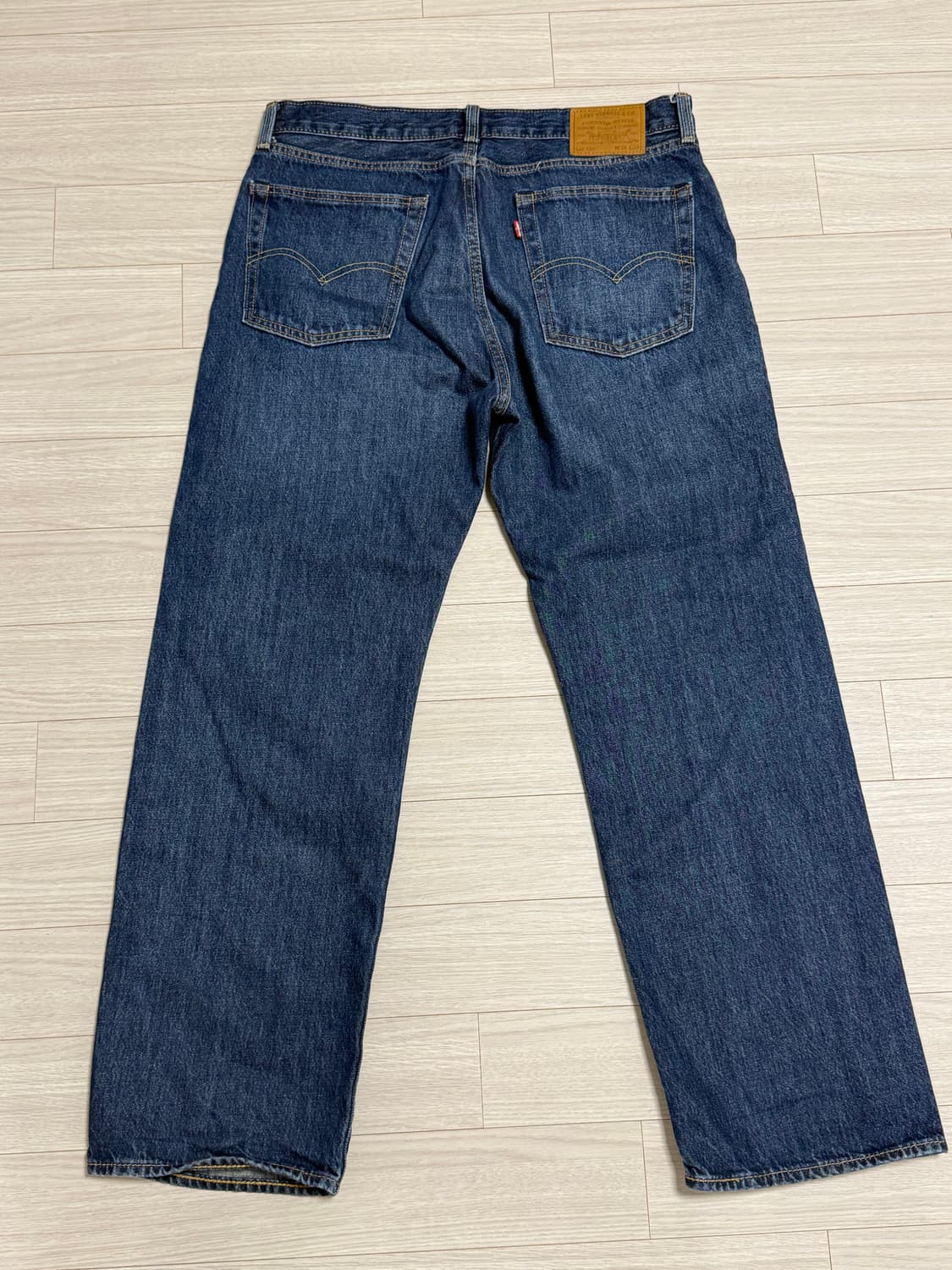 [36] 리바이스 555 릴렉스 스트레이트 다크블루 데님 청바지 상품이미지2