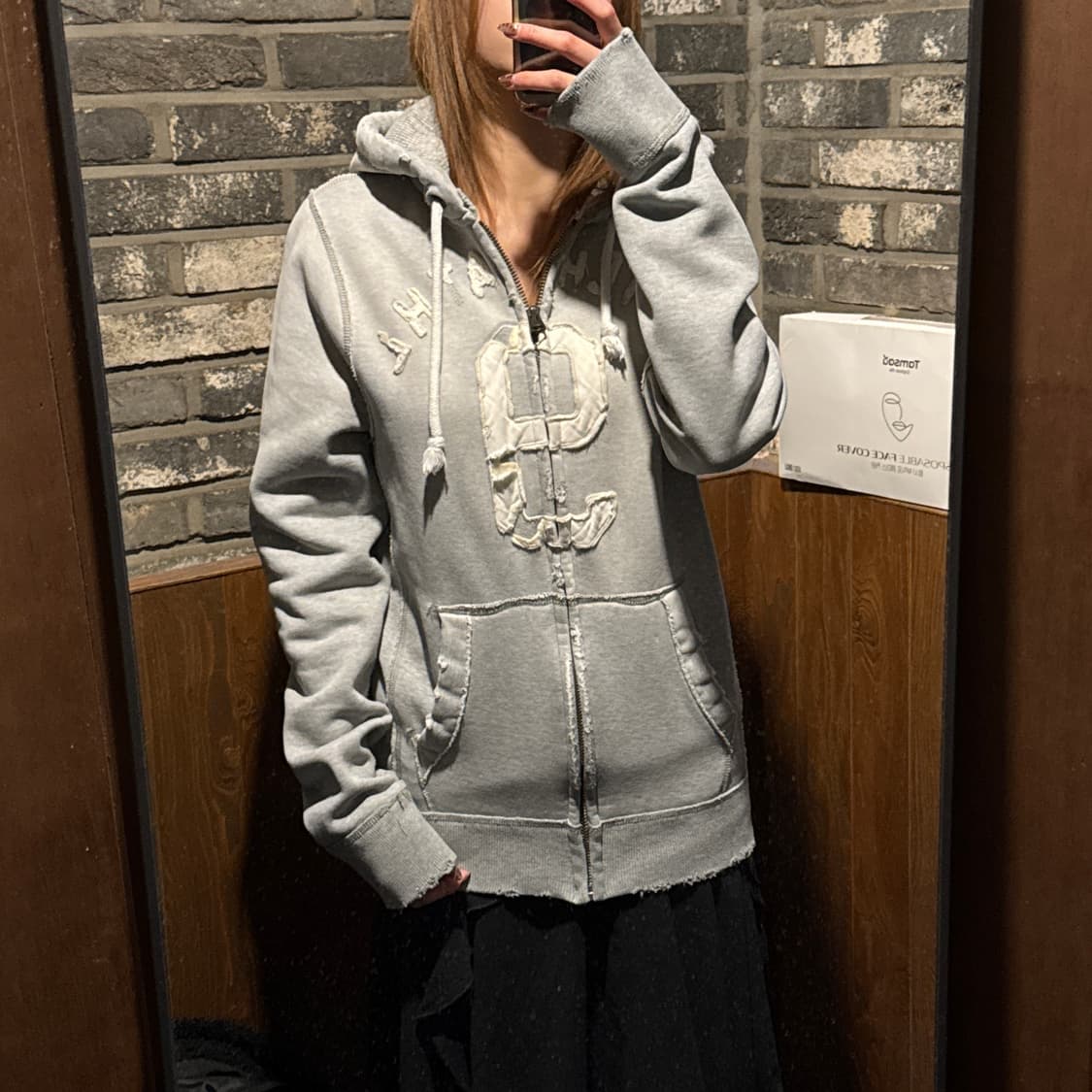 M) 아베크롬비 후드집업 그레이 상품이미지9