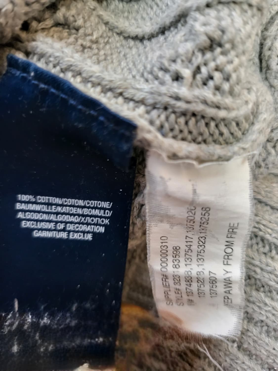 폴로 랄프로렌  그레이 니트 L 상품이미지5