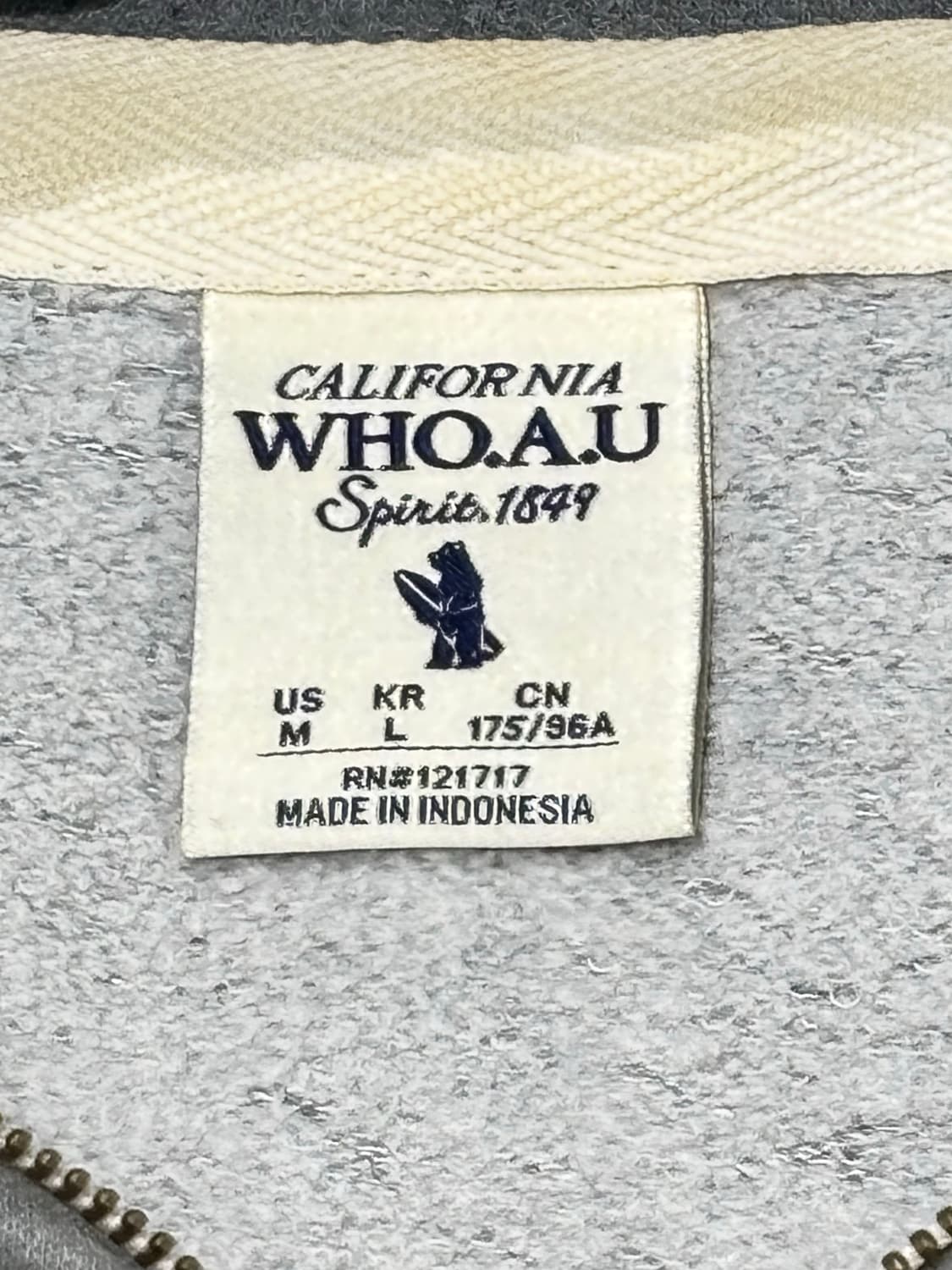 후아유 빅로고 후드집업 상품이미지6