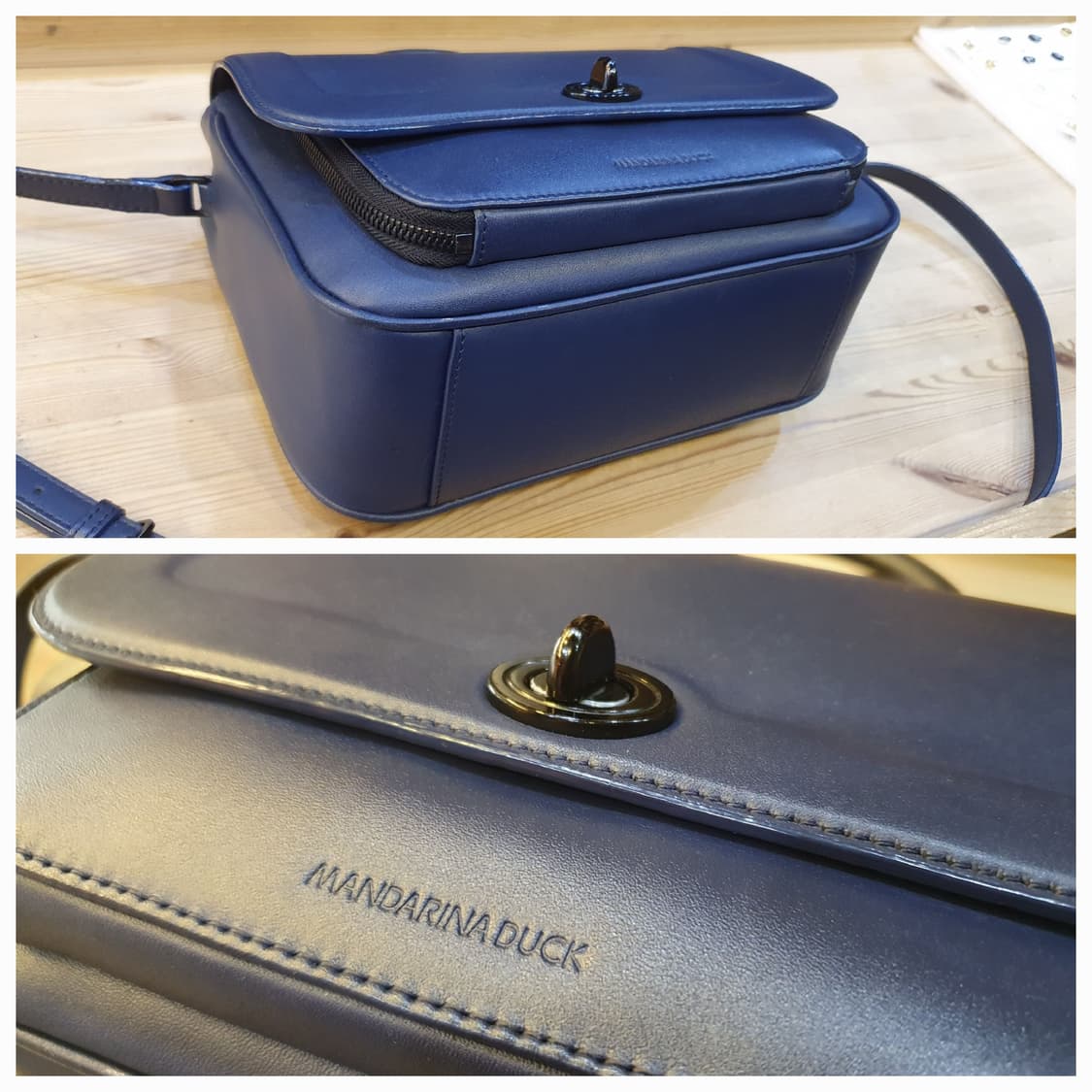 만다리나덕 레더 크로스백 상품이미지4