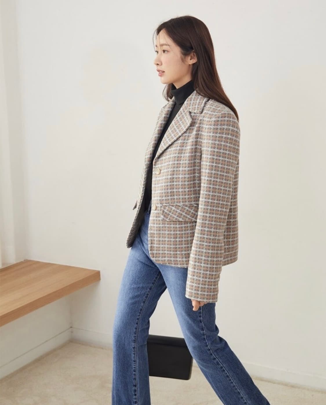 시티브리즈 울 체크 자켓 상품이미지2