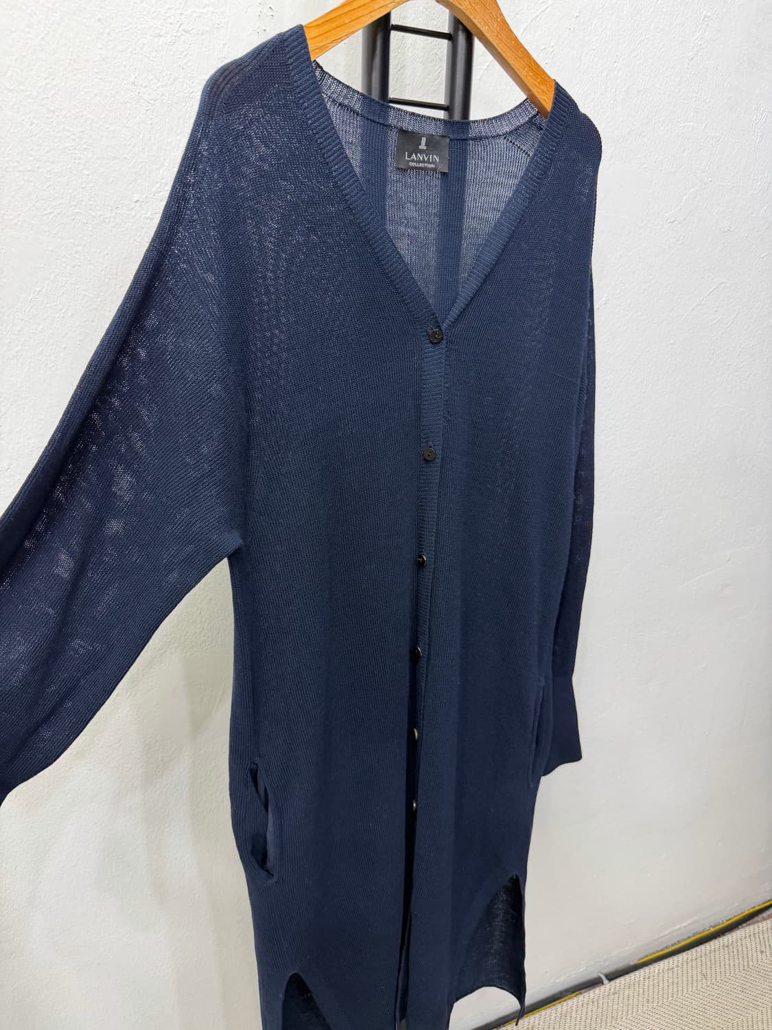 정품) LANVIN 랑방 한섬 롱 가디건 90 상품이미지2