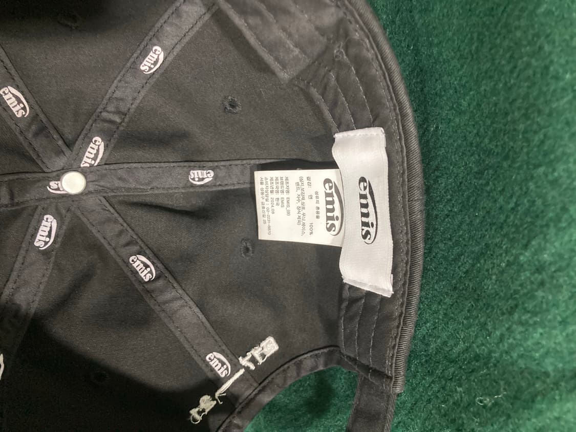 emis  이미스 모자  볼캡 블랙 상품이미지3