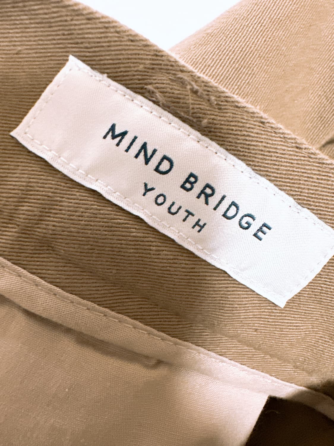 마인드 브리지 코튼 와이드 원턱 밴딩 팬츠  34 상품이미지4