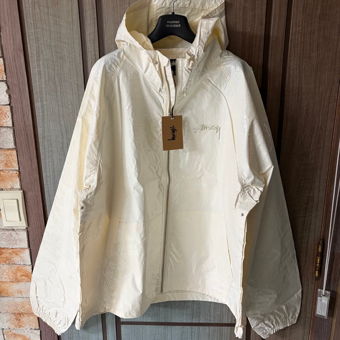 새상품(XXL)스투시 비치쉘 코티드 립스탑 자켓 본 상품이미지1