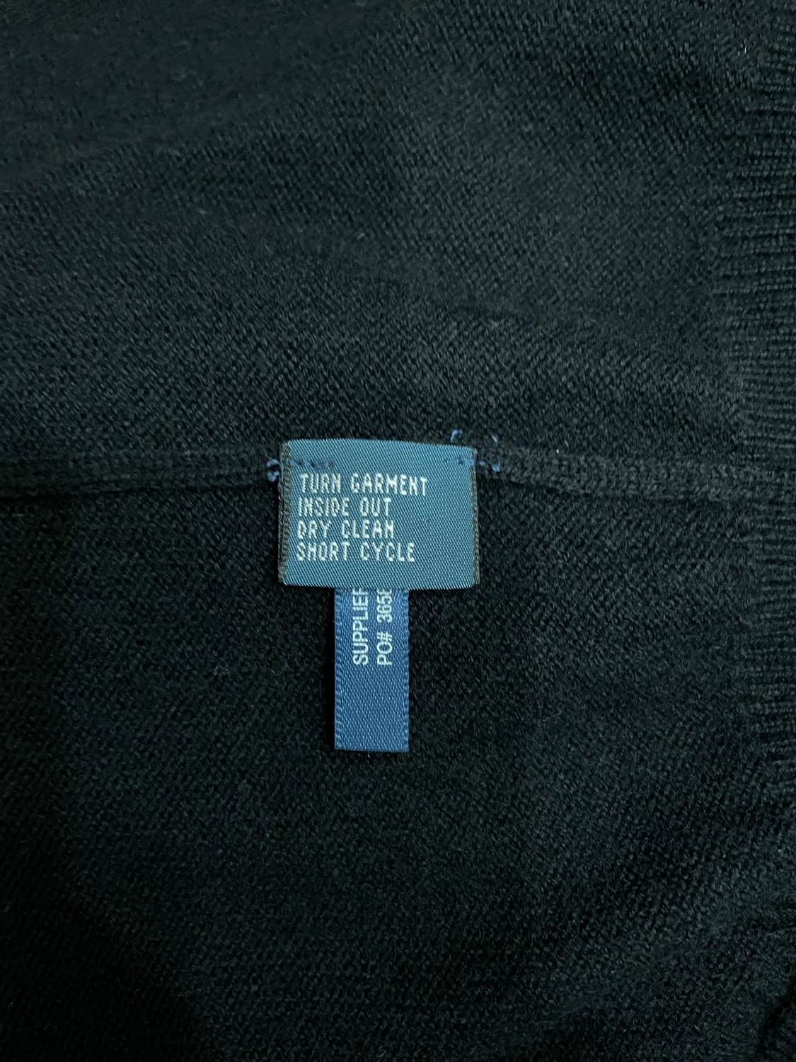 폴로 블랙 메리노울 니트 스웨터 상품이미지6