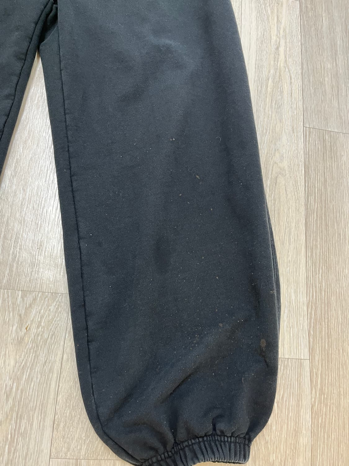 오도어 몰리 조거팬츠 블랙 2사이즈 기모x 상품이미지3