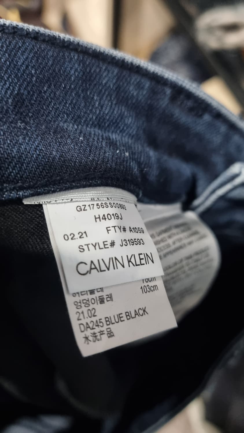 (CKJ) 켈빈클라인진 34size (허리반품44,기장93) 대디 스판 상품이미지6