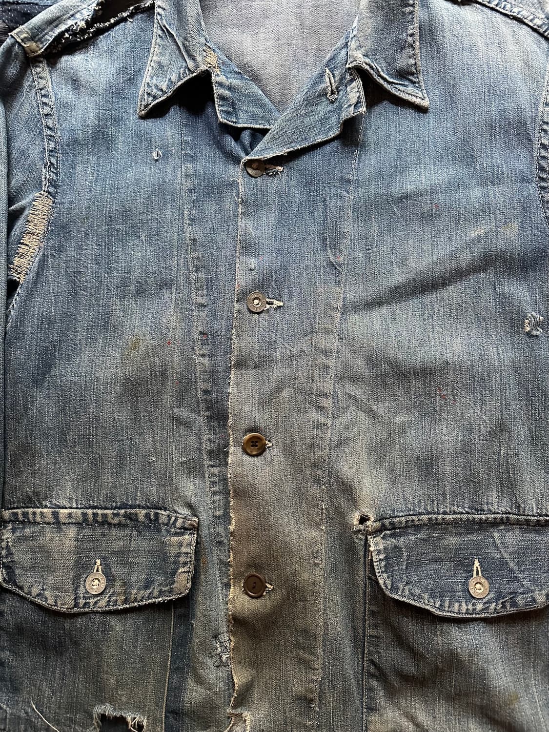 40s US Army WW2 데님 커버올 자켓 상품이미지5