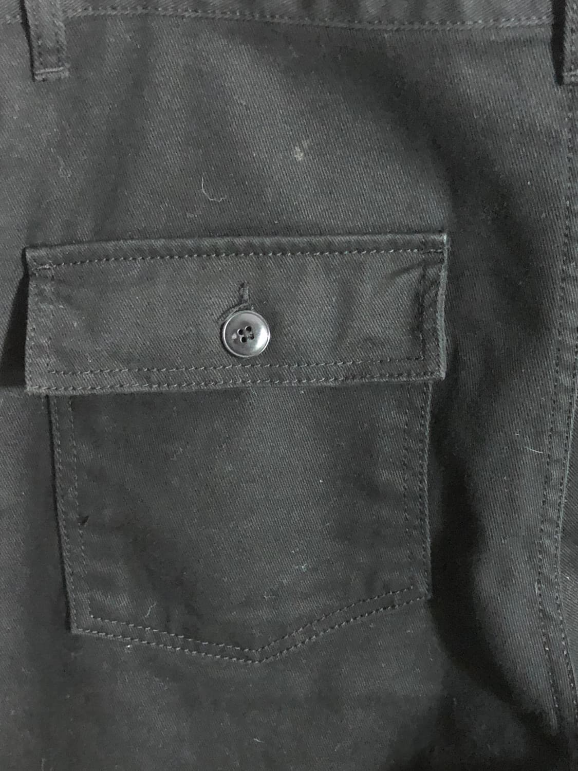 유니폼 브릿지 퍼티크 포인트 블랙 코튼 팬츠 면바지 상품이미지5