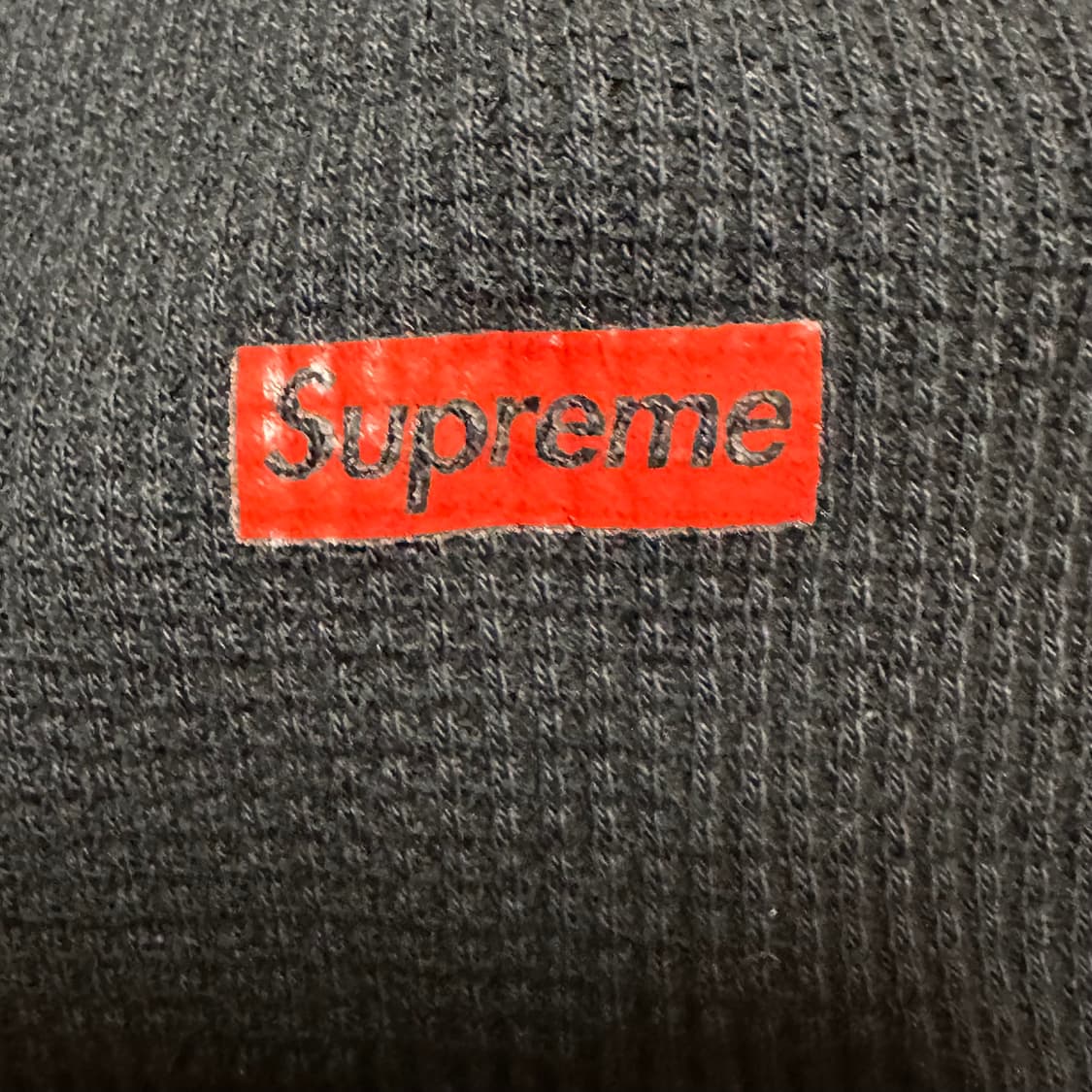 슈프림 헤인즈 본즈 써멀 크루 블랙 L 상품이미지3