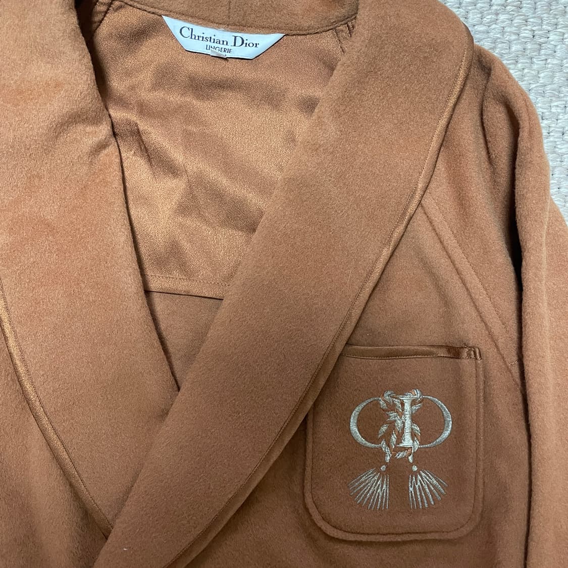 디올 울 로브 가운 코트 상품이미지2