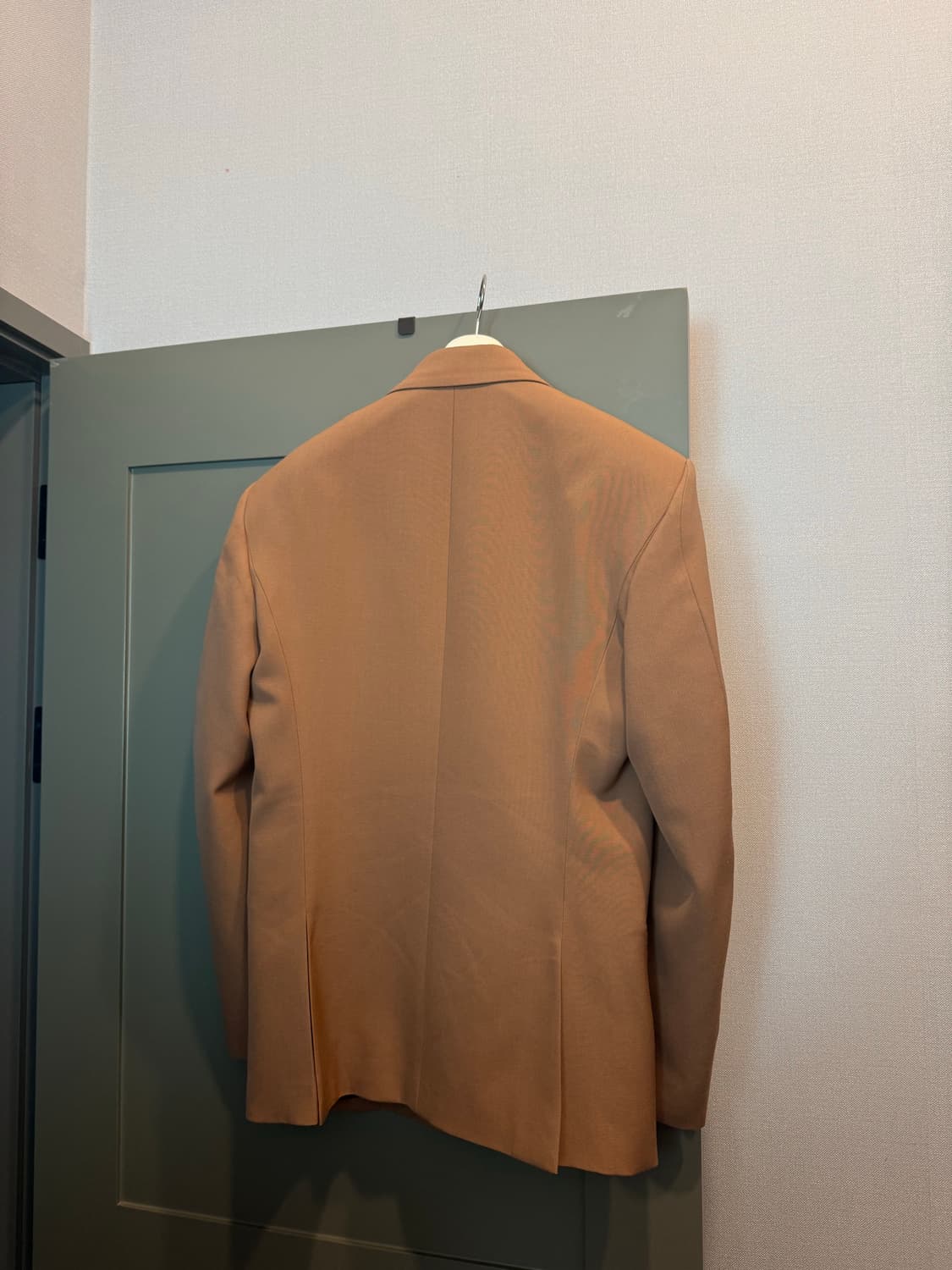 렉토 25ss 스트럭처 울 자켓 로즈베이지 s size 상품이미지4
