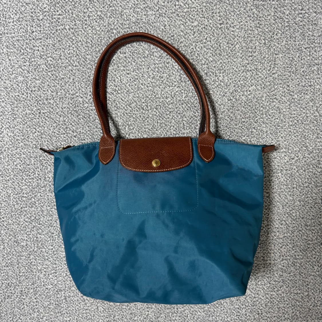 롱샴 르 플리아쥬 오리지널 토트백 코발트 블루 상품이미지6