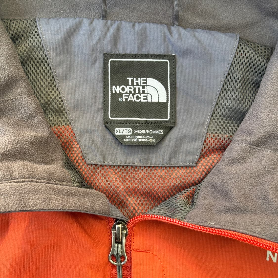 노스페이스 해외판 오렌지브라운 배색 바람막이 XL 상품이미지6