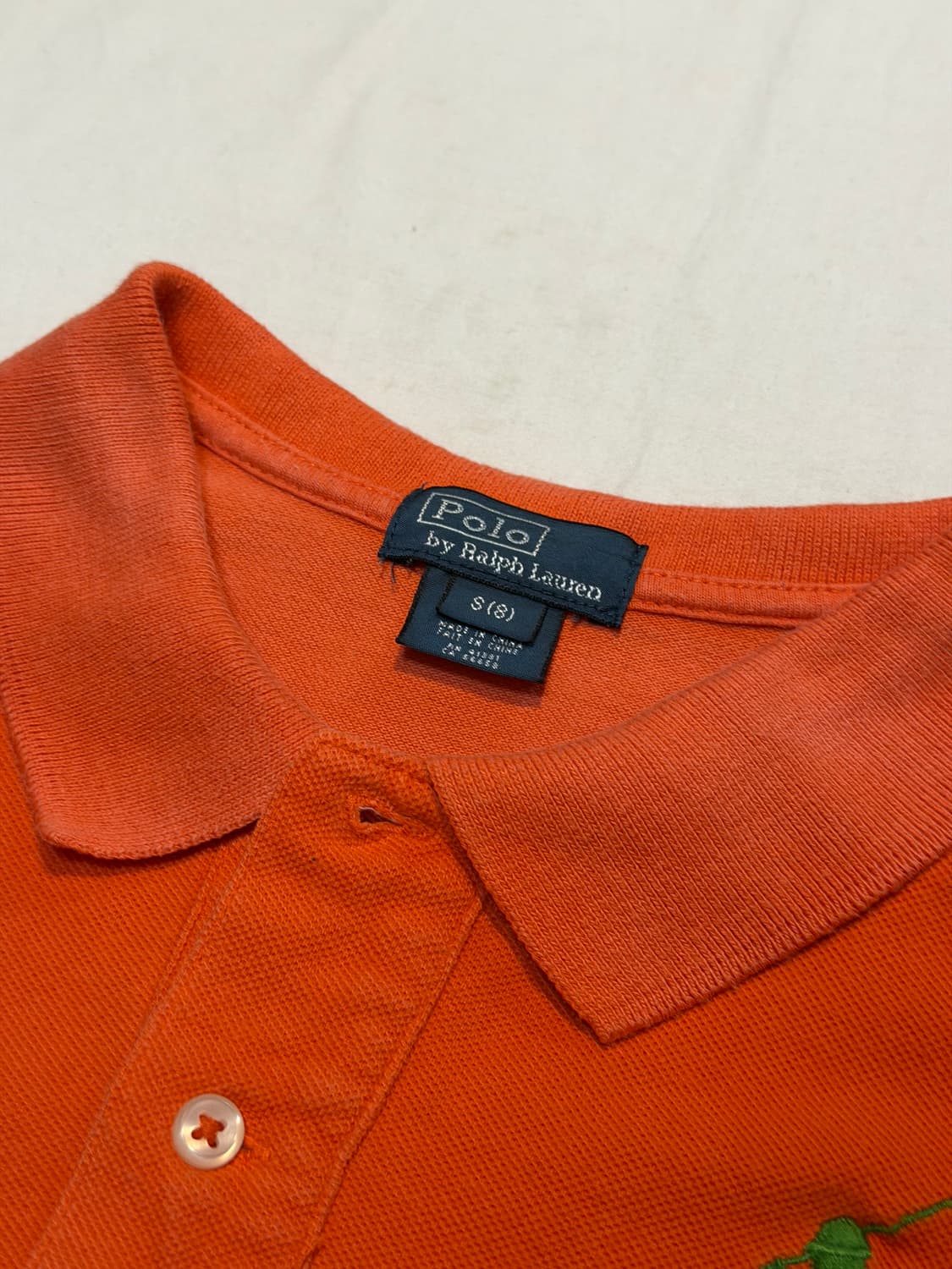 폴로 랄프로렌 빅포니 치프키프 반팔 카라티 오렌지 상품이미지2