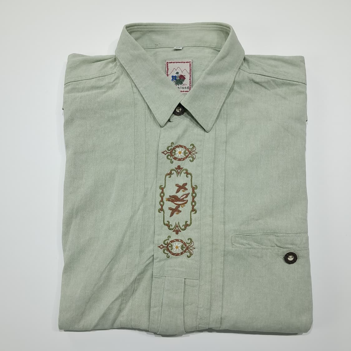 CL985 XL 알펜랜드 80s 독일 트라흐텐 바바리안 알펜셔츠 상품이미지6